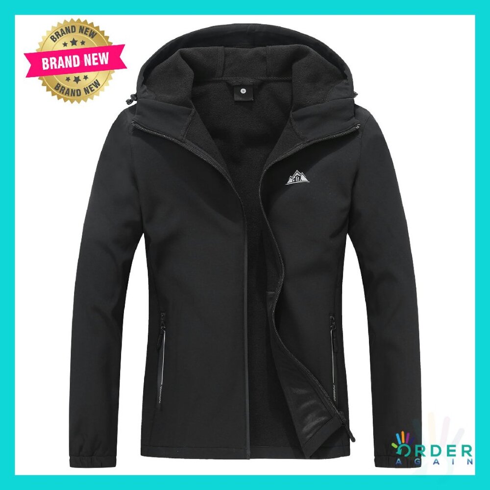 Waterproof Fleece Lined Softshell Jacket Hooded W… - image 1